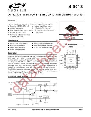SI5013-D-GM datasheet  